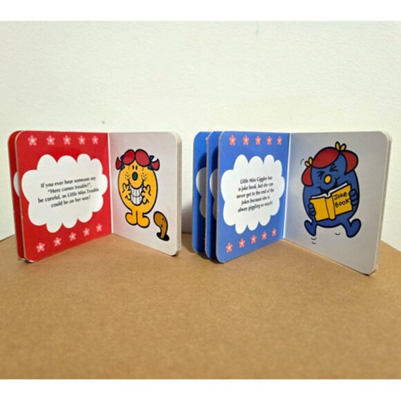 Little Miss Board Book Set 6 Roger Hargreaves Sunshine Naughty Helpful Giggles + - Picture 4 of 6